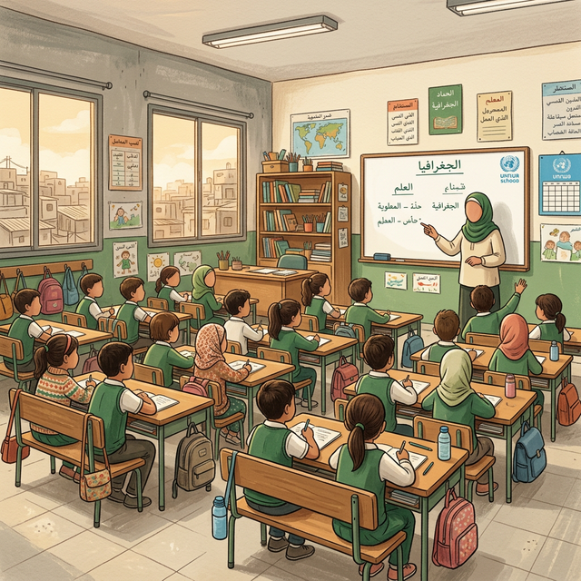 مدارس الأونروا في مخيم البداوي